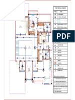 Electrical legend and layout for bedroom