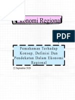 M1-Konsep, Definisi dan Pendekatan Eko.Regional