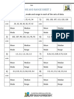 Mean Median Mode Range 2