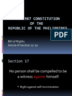 Bill of Rights Sec 17-20