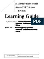 Learning Guide: The Ethiopian TVET-System