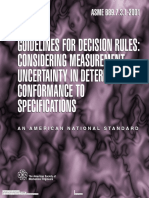 411221545 ASME B89!7!3!1!2001 Guidelines for Decision Rules Considering Measurement Uncertainty in Determining Conformance to Specifications
