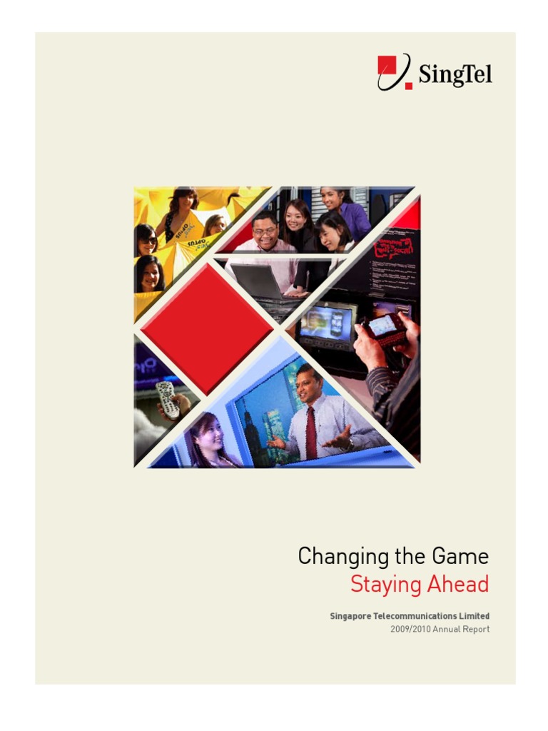 Singtel Annual Report 0910 Pdf Free Cash Flow Chief Executive Officer