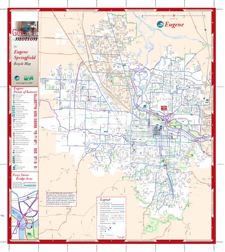 Eugene Bike Trail Map Leisure