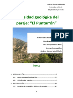 Diversidad Geológica Del Paraje El Puntarrón Version Definitiva