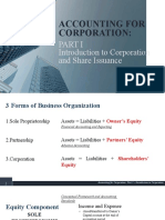 Acctg For Corp - Part 1 Intro and Share Issuance