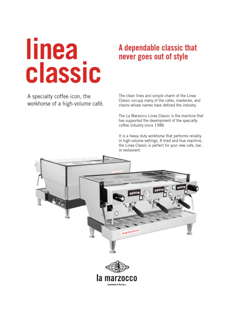 La Marzocco Linea Classic | PDF | Electrical Engineering | Physical