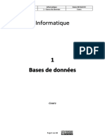 1 - Bases de Données - Cours