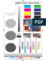 NAA Digital Color Test Form: A A0 0A A0 0 A A0 00 00 0