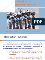 La Planification de L'entraînement