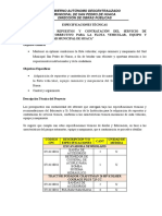 Especificaciones Técnicas