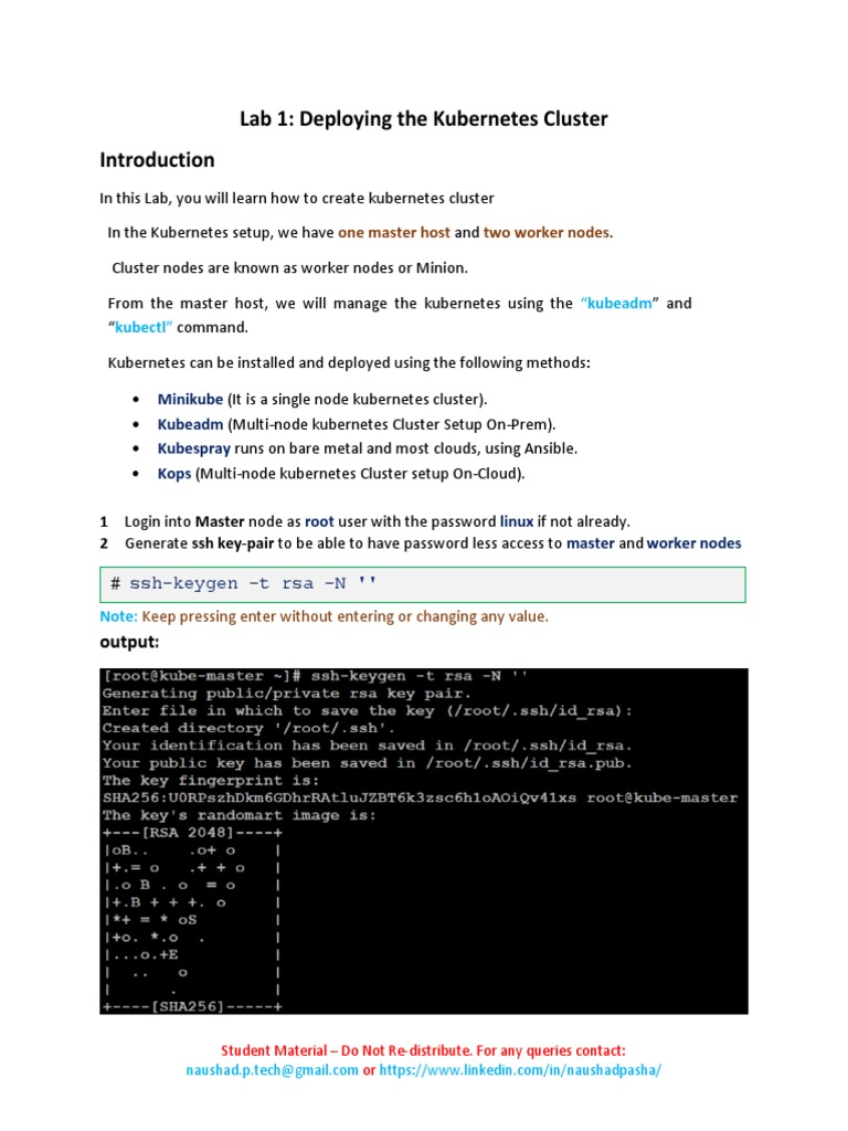 Kubernetes Cluster Setup Guide | PDF | Firewall (Computing) | Network ...