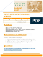 Bachelor of Science in Nursing:: Rle Module Rle Unit Week