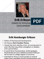 Erik Erikson's: Stages of Psychosocial Development