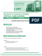 Critical Care Nursing: Bachelor of Science in Nursing
