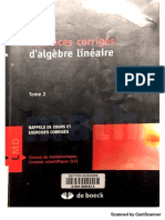 Exercices Corrigés D'algèbre Linéaire - Tome 2, Résumé de Cours Et Exercices Corrigés Broché - 12 Avril 2006 (PDFDrive)