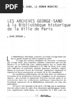 g Sand Les Archives