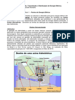 Apostila de GTD pg. 1 a 4 - Fontes de Energia Elétrica (Convencionais)