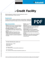 Buyer's Credit Facility: Requirements