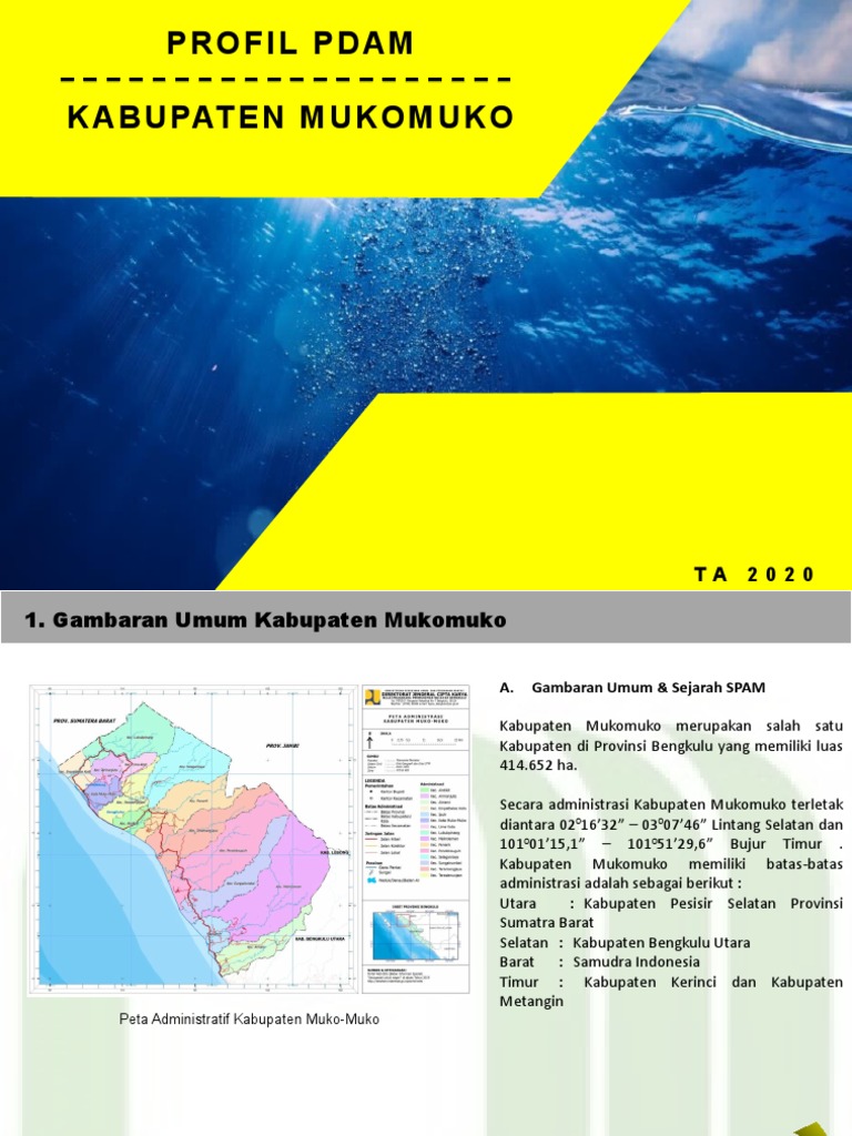 Profil PDAM Kabupaten Mukomuko 2020 | PDF