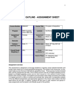 Project Outline - Assignment Sheet: Course Number Course Title