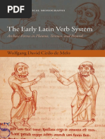 Wolfgang David Cirilo de Melo - The Early Latin Verb System. Archaic Forms in Plautus, Terence, and Beyond - 2007