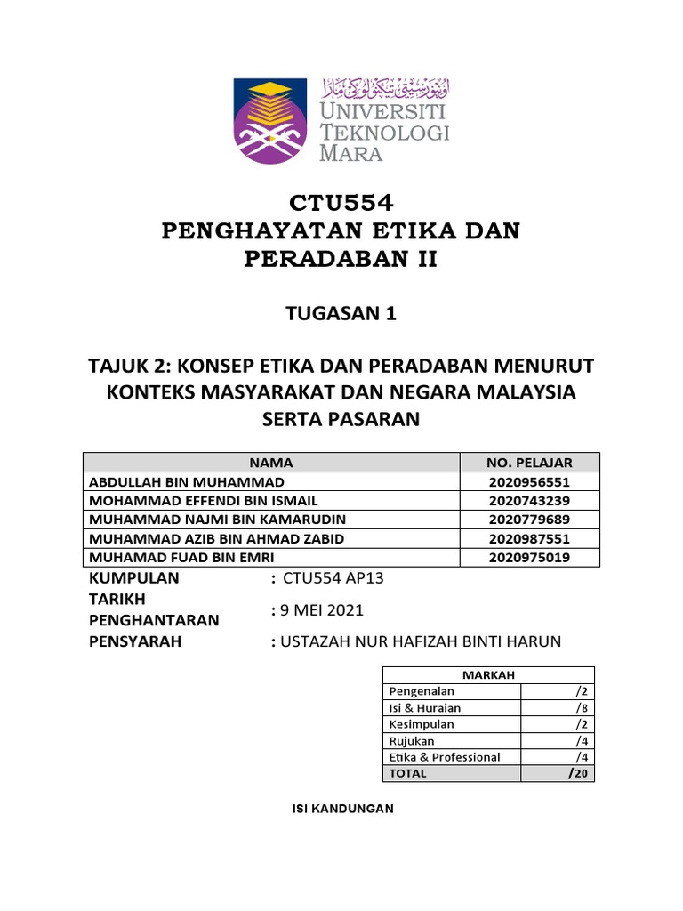 Ctu554 Ap13 Tugasan 1 Kumpulan 1 Topik 2 Pdf