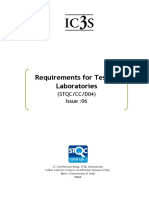 Certification Agreement - Requirements For Testing Lab