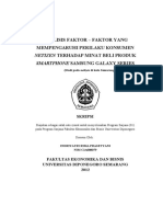 Analisis Faktor - Faktor Yang Mempengaruhi Perilaku Konsumen