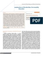 Mental Status Examination of Borderline Personality Disorder