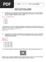 2 Ano A. Exercicio de Revisao. 1