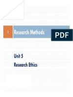 Research Methods - Unit 5