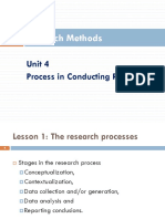 Research Methods - Unit 4