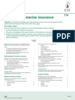 Objective: To Provide Knowledge and Understanding of Marine Insurance Principles and The