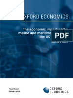 Economic Impact of Marine & Maritime Sector On UK 2011-12 - 1d9Q