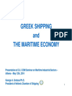 Greek Shipping and The Maritime Economy