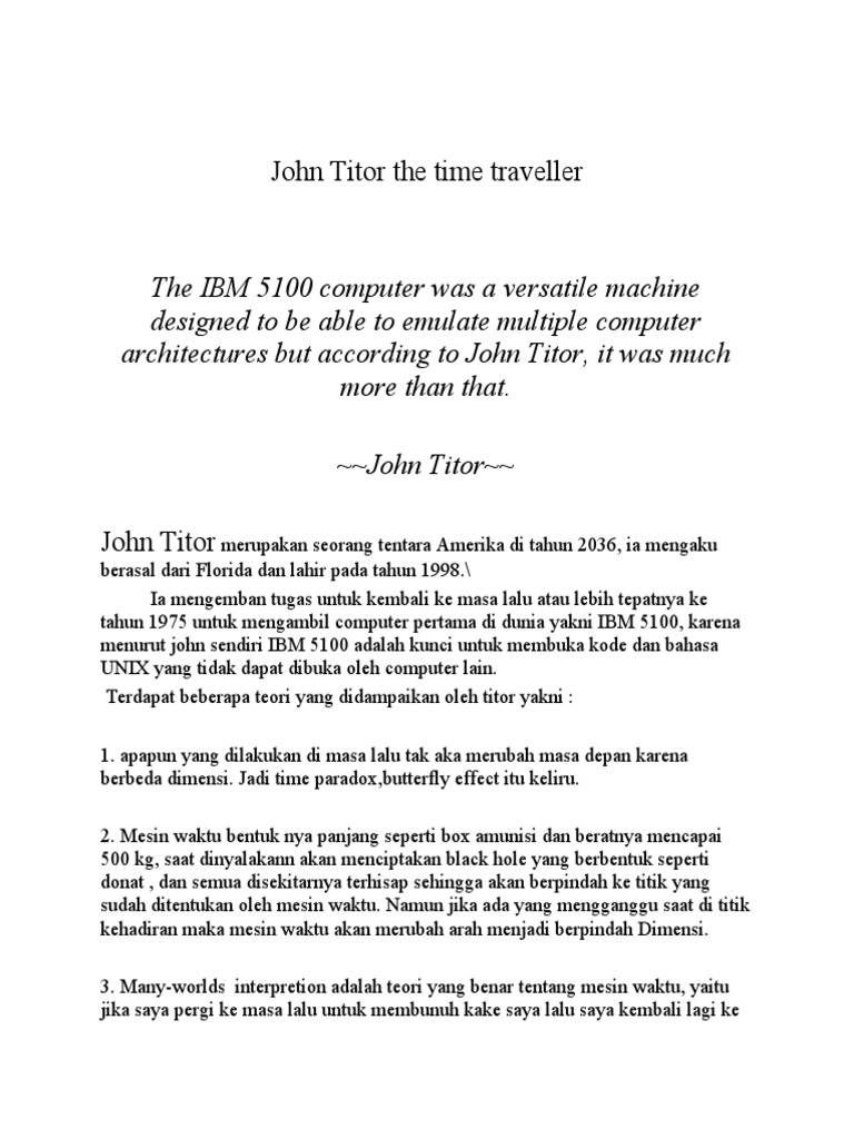 The Time Traveler S Tale Pdf