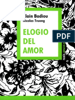 Badiou, Alain - Elogio del amor (2009)