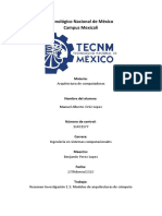 Resumen Investigación 1.1 - Modelos de Arquitecturas de Cómputo