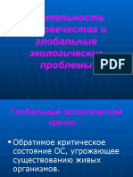 Деятельность Человечества и Глобальные Экологические Проблем