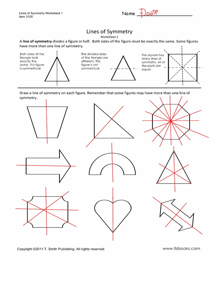 Symmetry  PDF Pertaining To Line Of Symmetry Worksheet