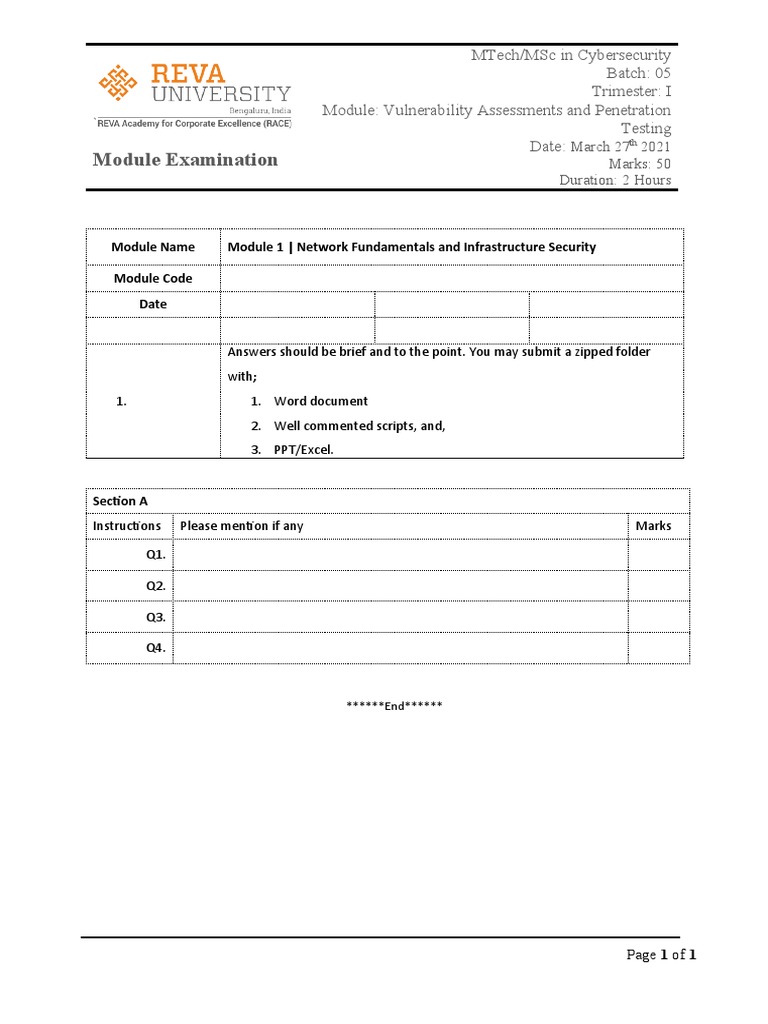 RACE - QP Template | PDF | Computers
