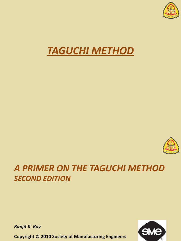 Taguchi Method Lecture 02 | PDF | Experiment | Mathematical Optimization