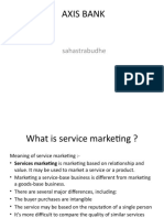 AXIS BANK - What is Service Marketing