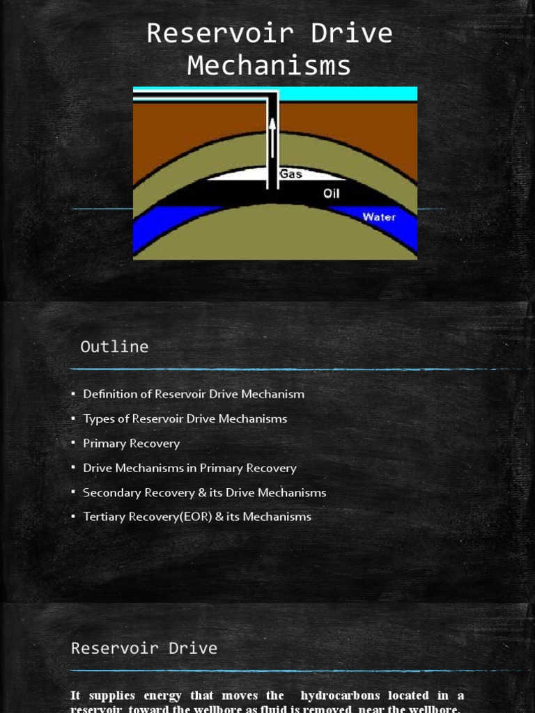 Reservoir Drive Mechanisms PDF Enhanced Oil Recovery Petroleum