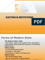 Election & Institutions Election & Institutions