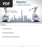 Chapter 6: Trajectory Generation: Robotics