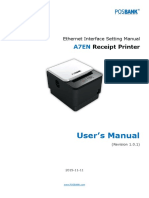 User's Manual: Receipt Printer