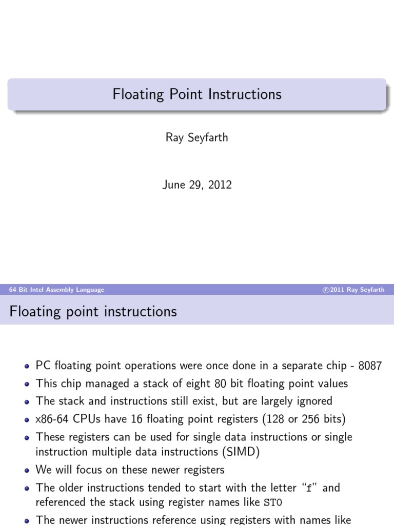 ch11 Floating Point | PDF | 64 Bit Computing | Computer Data