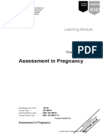 Assessment in Pregnancy: Learning Module